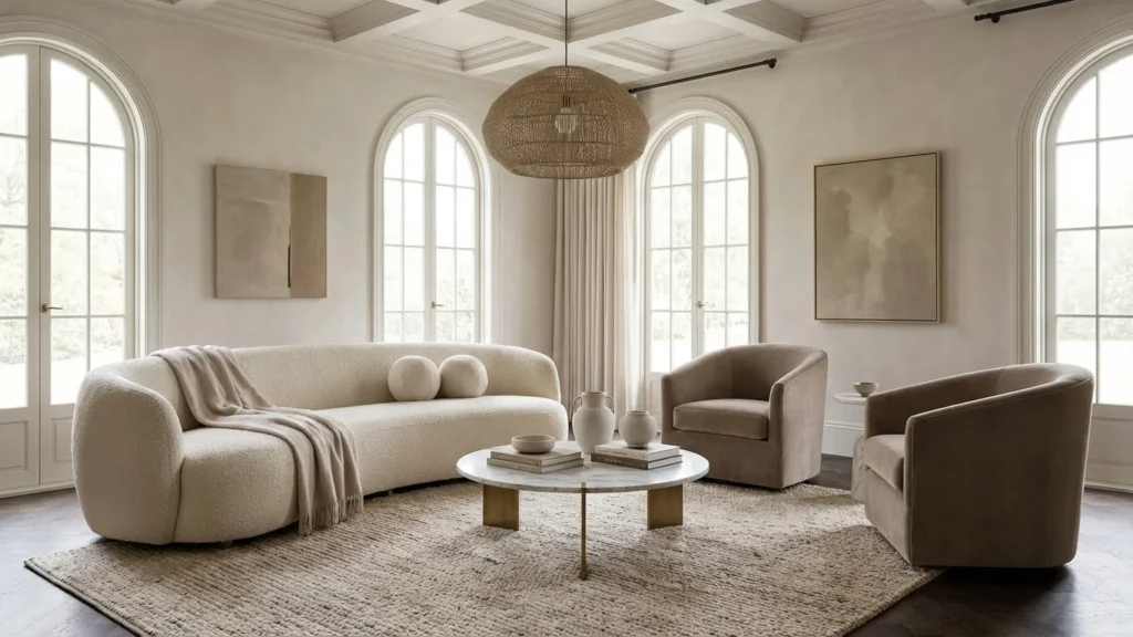 Chic Neutral Luxe Living Room