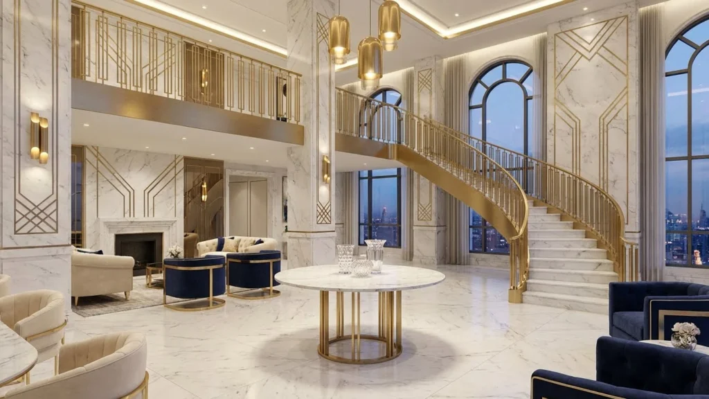 Marble & Gold High-End Space