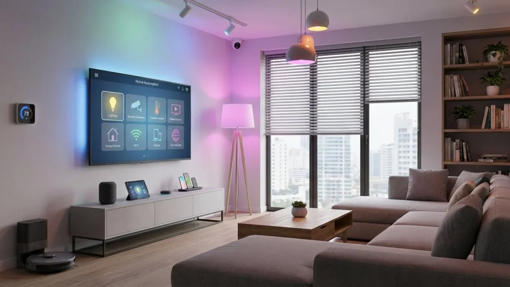 Smart Home Integrated Living Room