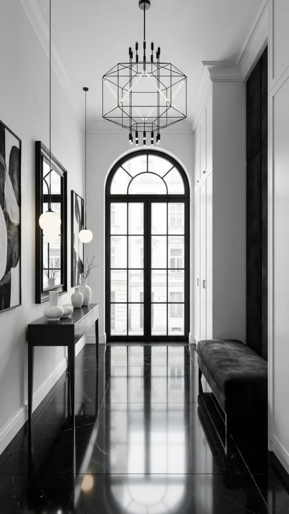 Black White Foyer
