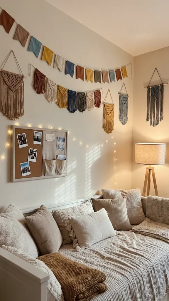 Easy Fabric Decor for Walls