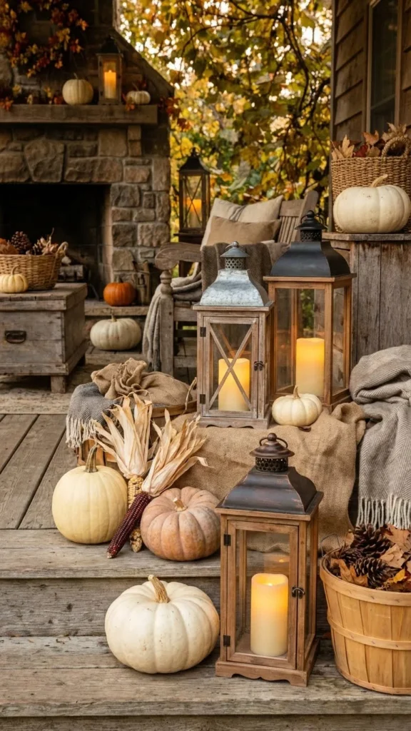 Farmhouse Fall Lantern Styling