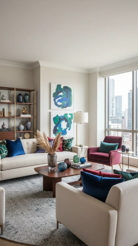 Jewel Tone Accent Decor