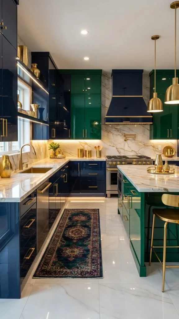 Luxury Gold Accent Kitchen