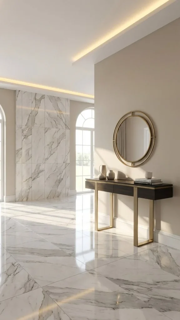 Marble Luxe Entryway