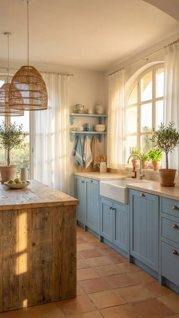  Mediterranean Blue Kitchen