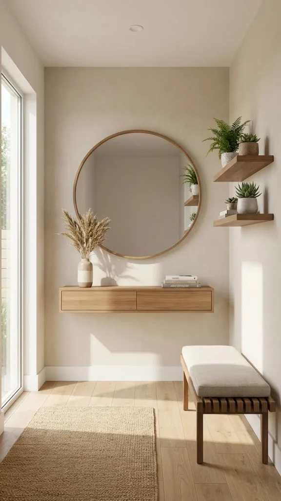 Mirror Centered Entryway