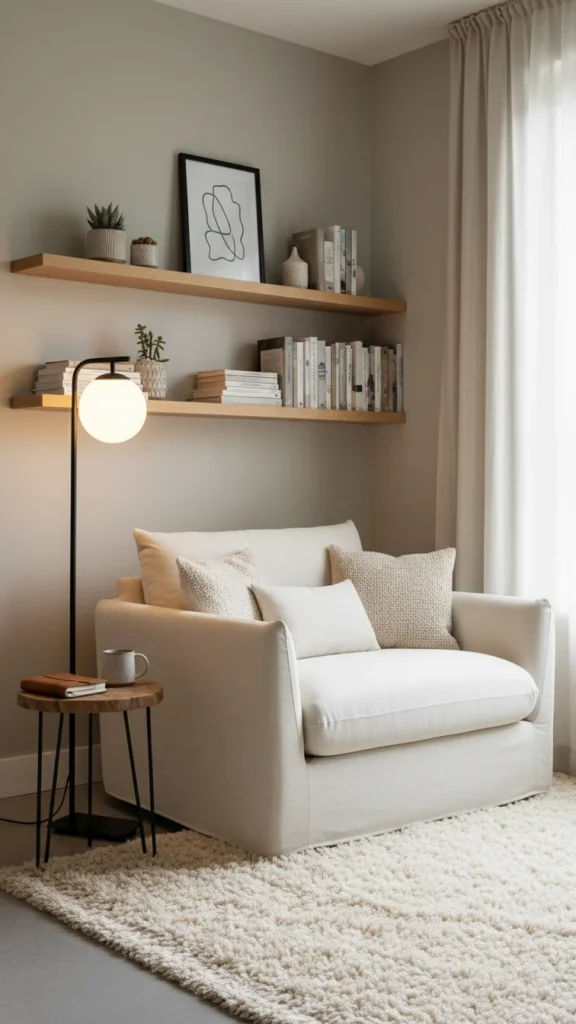 Modern Cozy Reading Corner