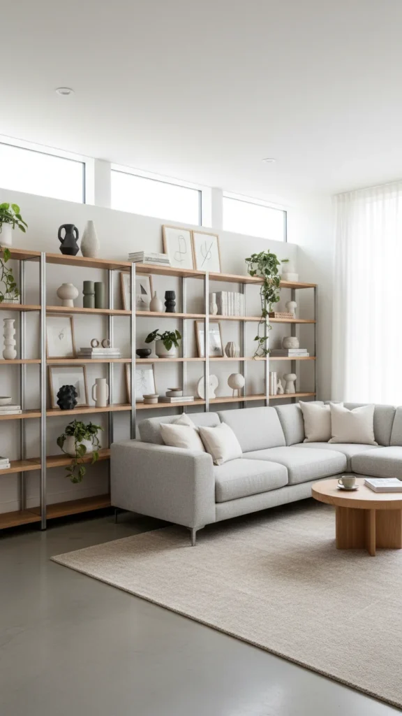 Modern Open Shelving
