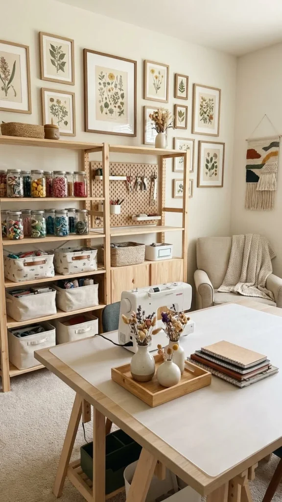 Organized DIY Crafts Room Decor