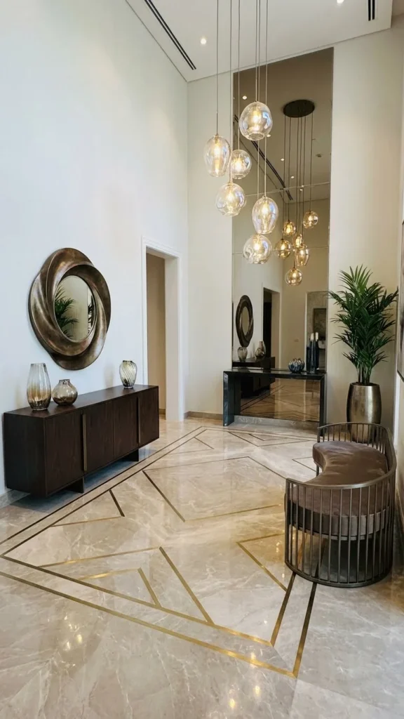  Polished Metal Entry