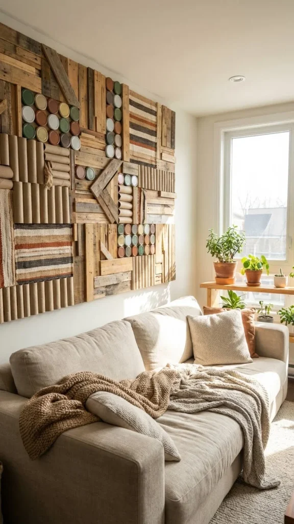 Recycled Material Wall Designs