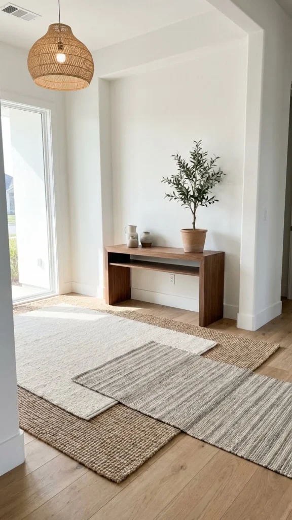Rug Layered Foyer