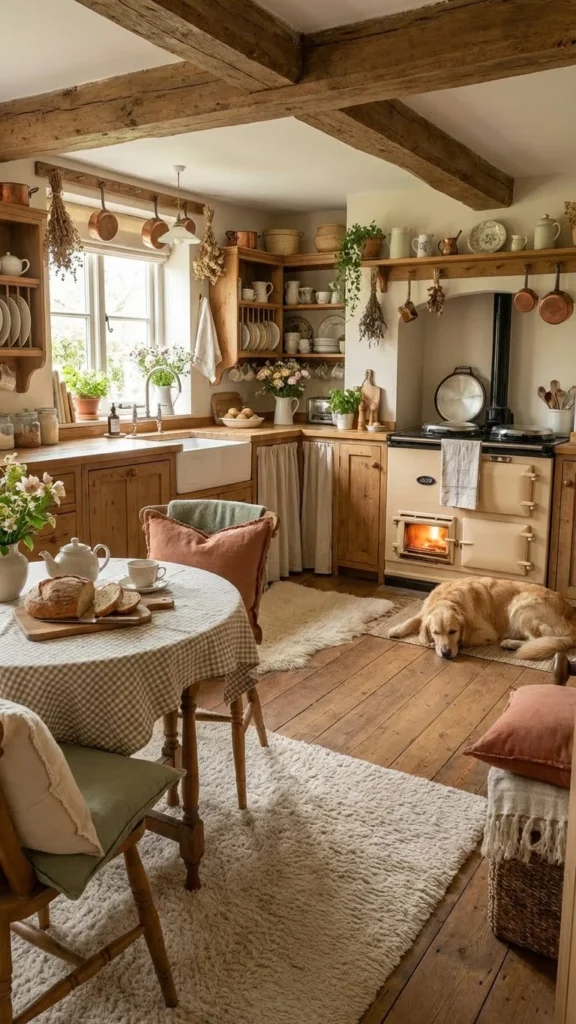 Warm Cottage Kitchen