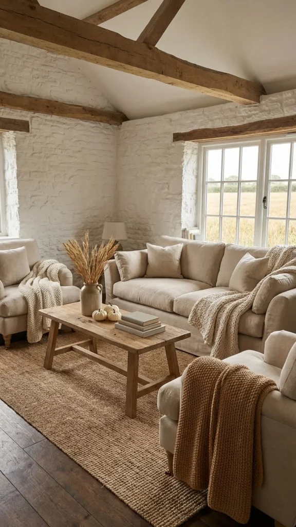 Warm Neutral Farmhouse Fall Style