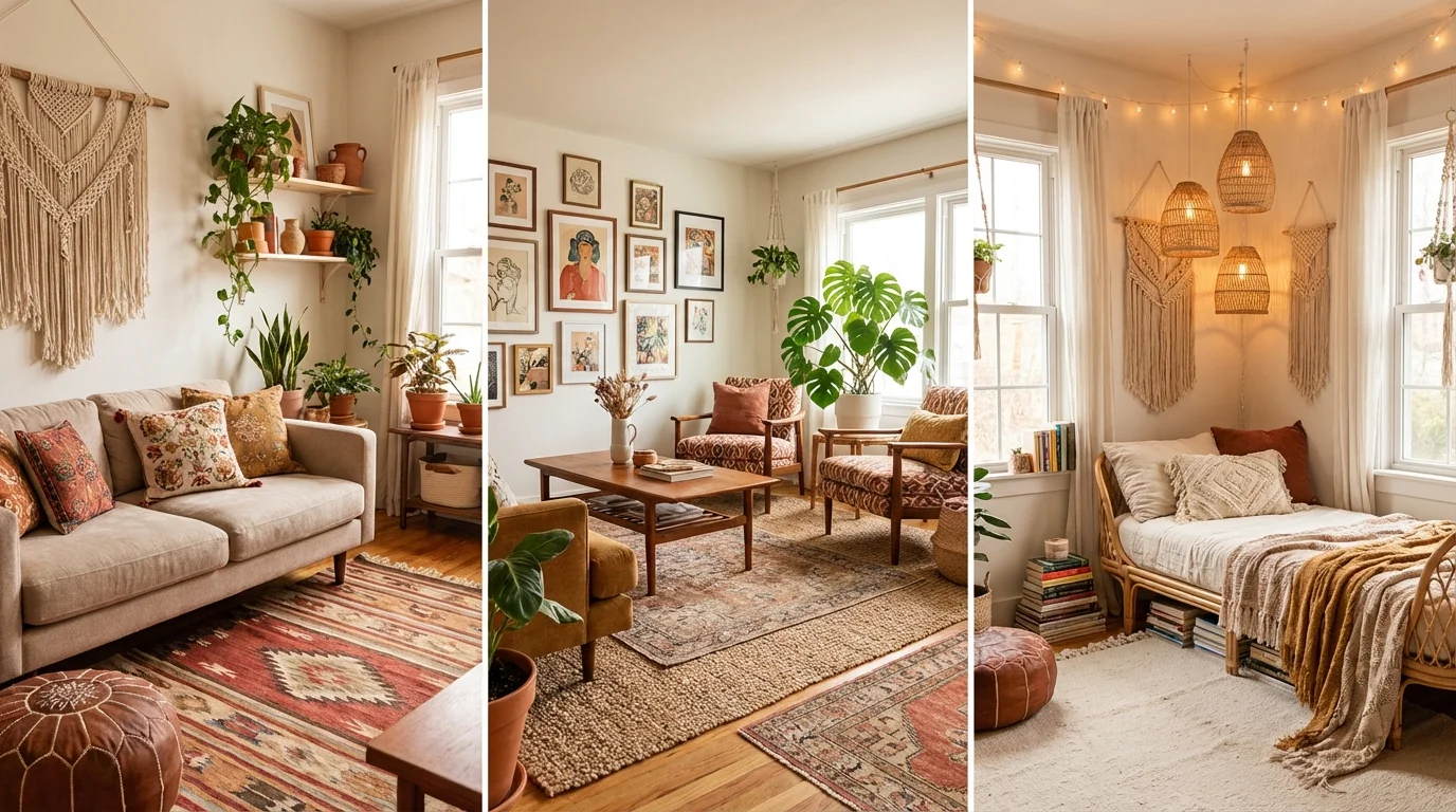 Boho Aesthetic Living Room