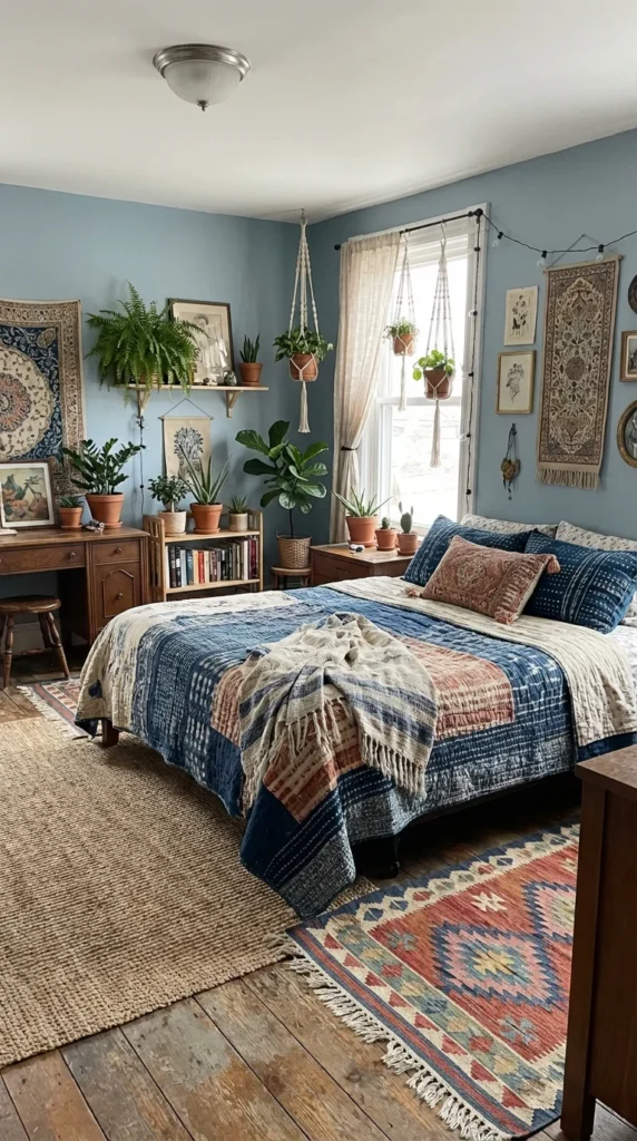 Boho Blue Decor