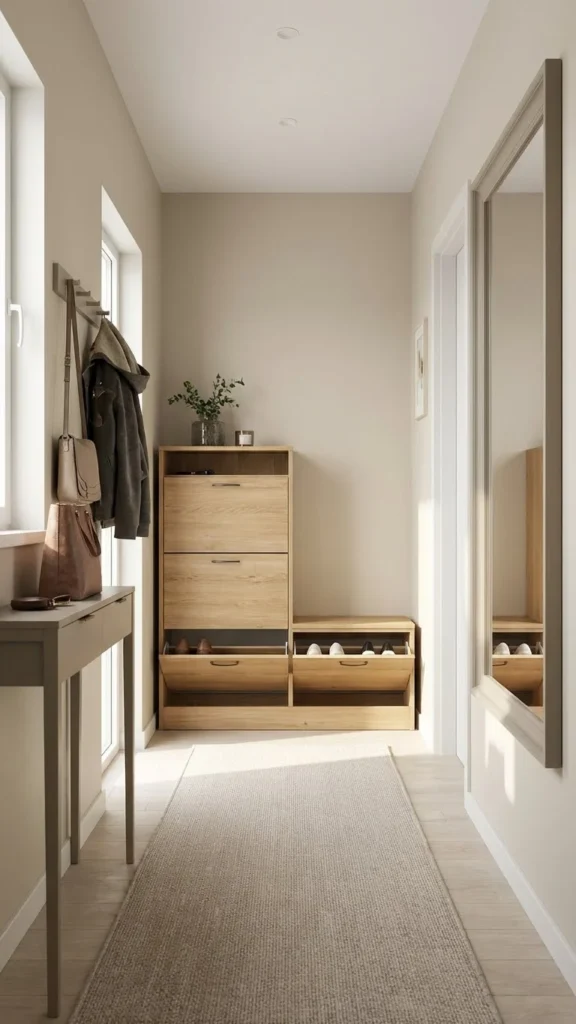 Compact Shoe Storage Cabinet