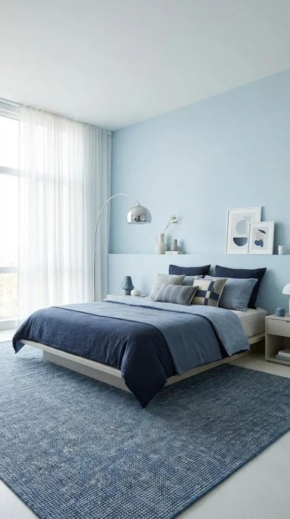 Contemporary Blue Look