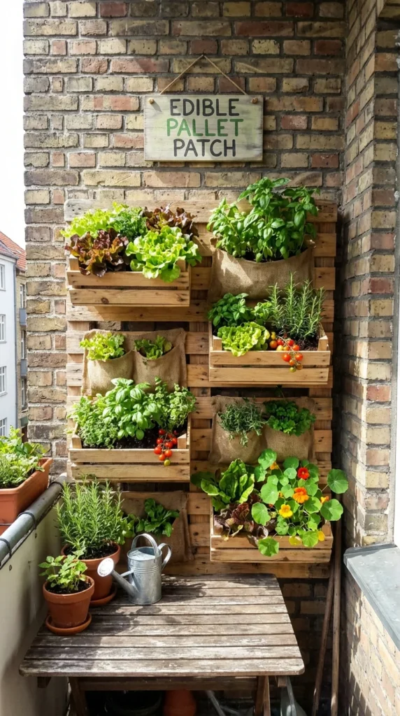 Edible Pallet Garden
