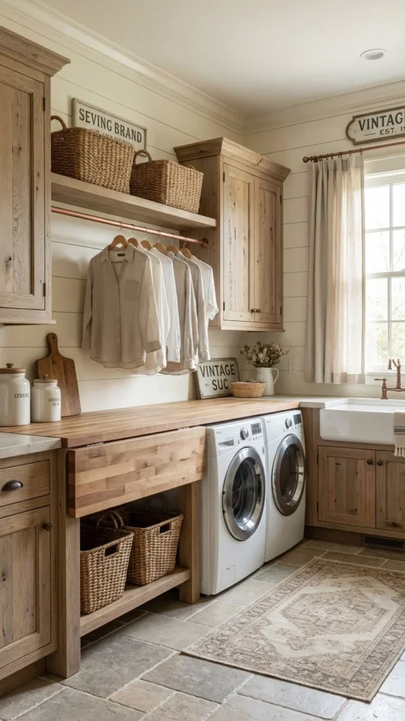 Elegant Rustic Laundry