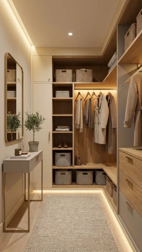 Entryway Closet Styling