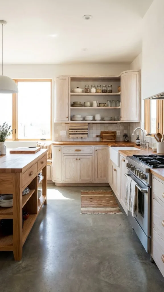 Functional Oak Cabinets