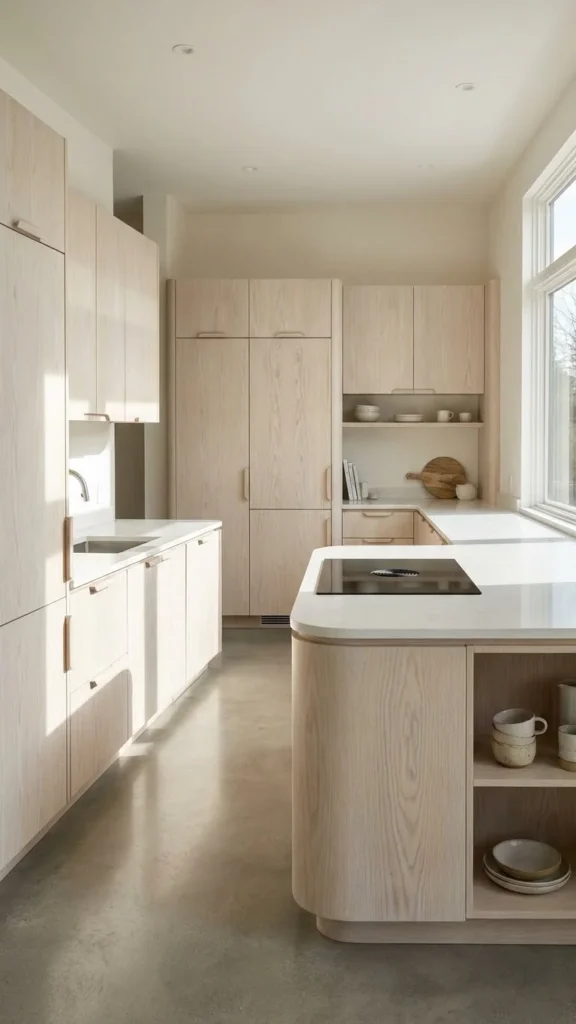 Minimalist Oak Cabinets