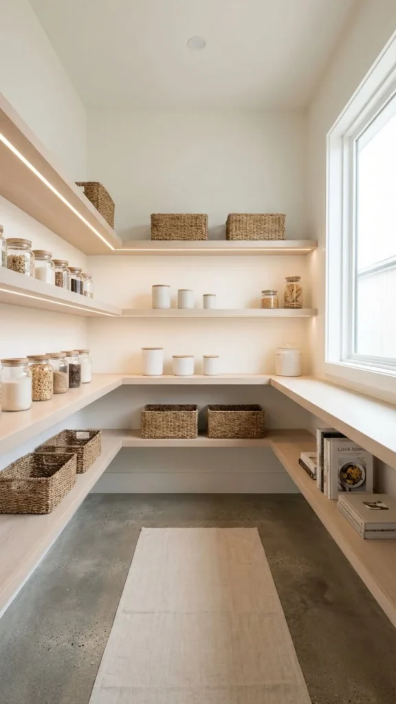 Minimalist Walk In Pantry