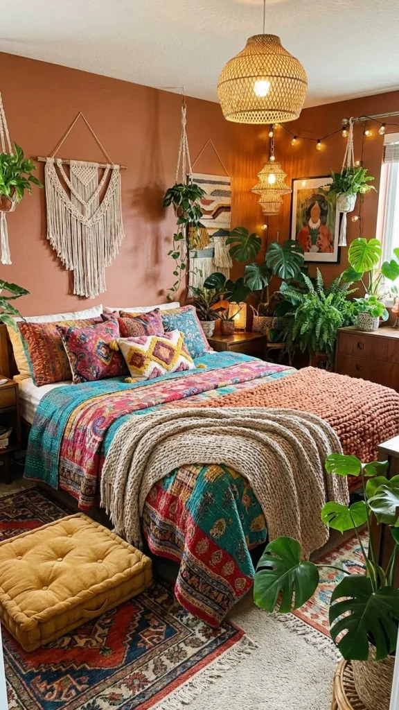 Patterned Boho Bedroom