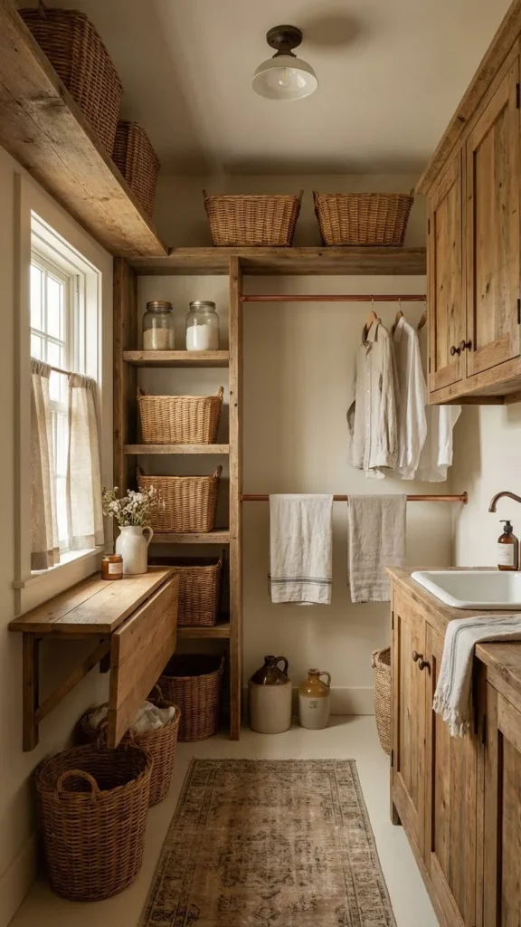 Simple Rustic Laundry