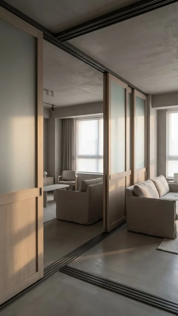 Sliding Temporary Doors