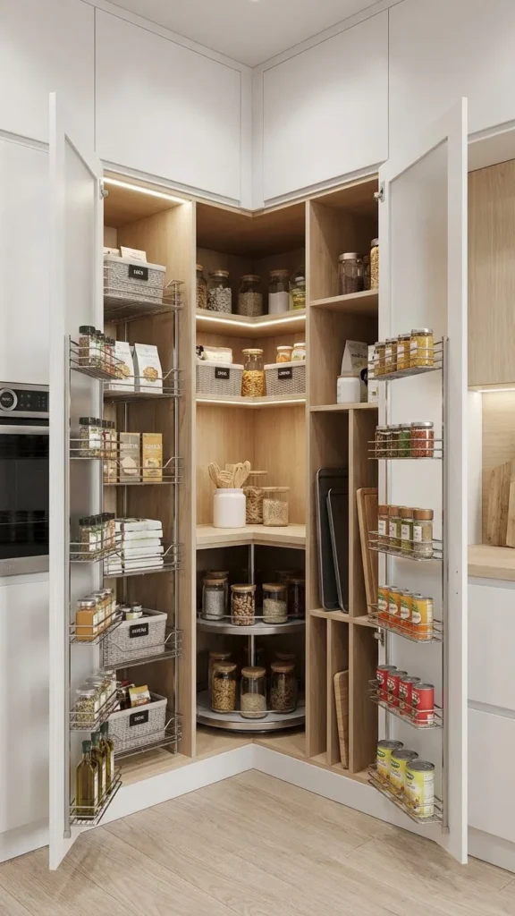 Space Saving Walk In Pantry