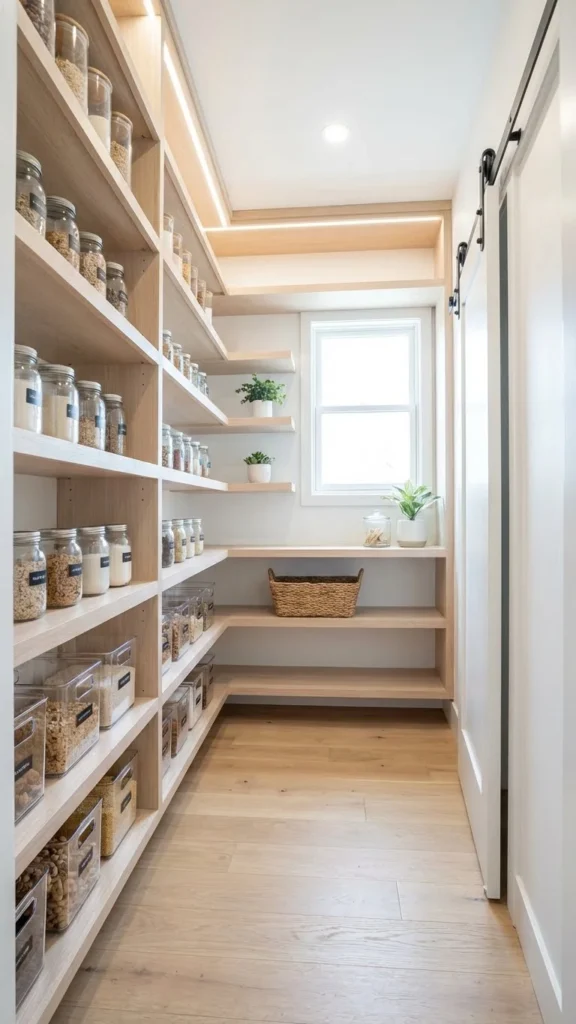 Tiny Walk In Pantry Design