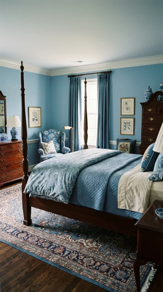 Traditional Blue Room