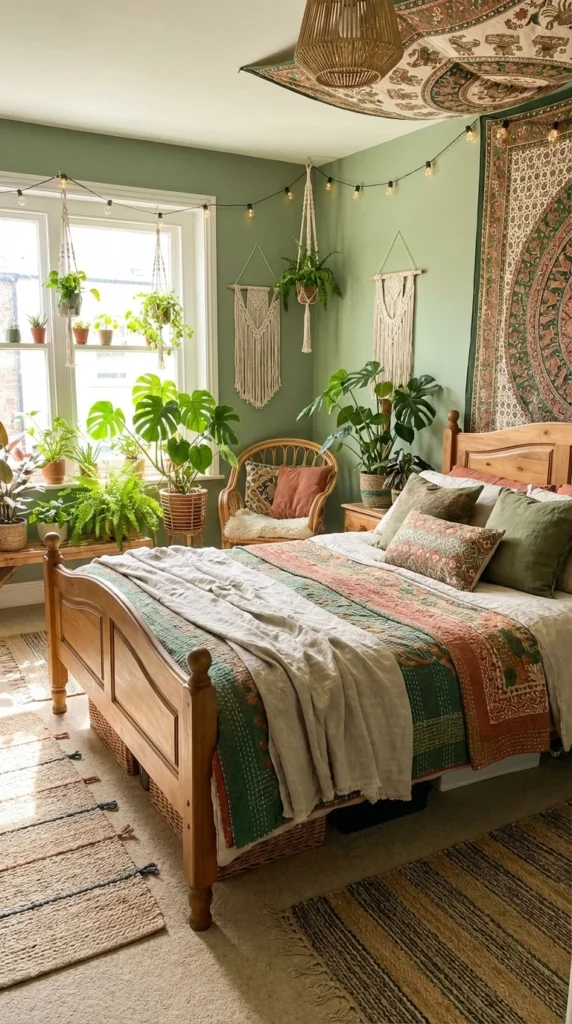 Vibrant Green Boho