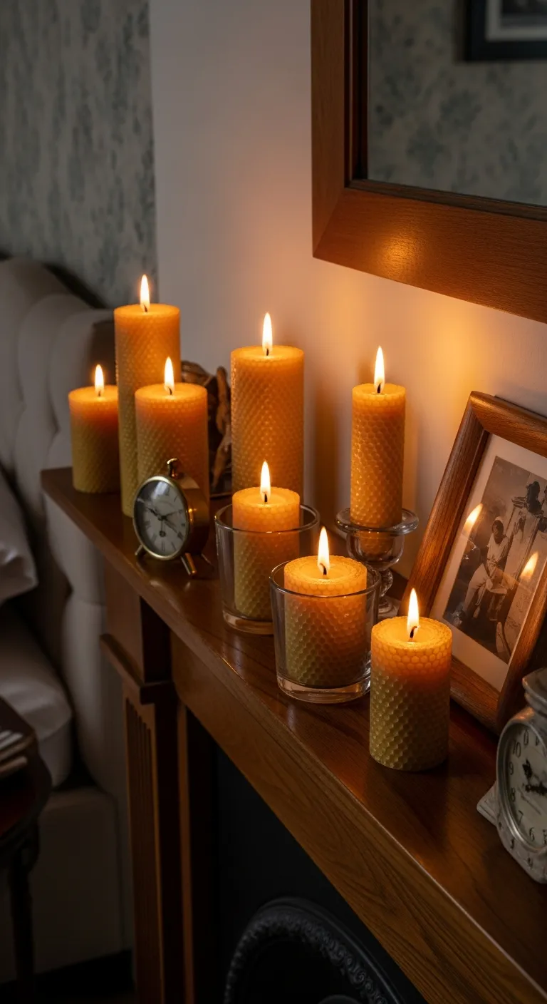 Natural Candles: Warm and Inviting