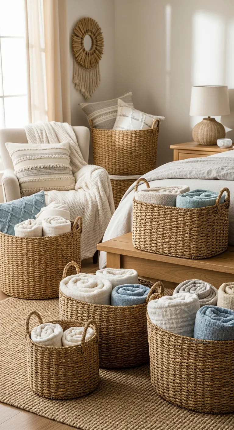 Open Weave Baskets: Storage and Texture