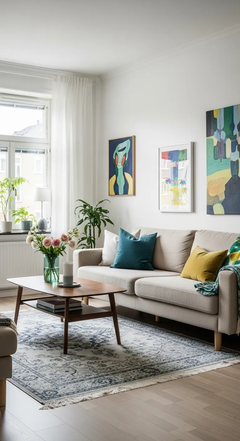 7. Use a Neutral Color Palette with Pops of Color